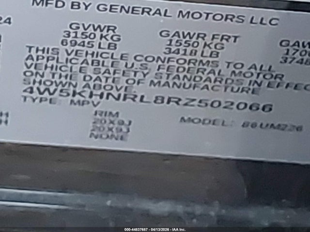 Продаж на аукціоні авто 2024 Acura Zdx A-spec, vin: 4W5KHNRL8RZ502066, номер лоту: 44837687