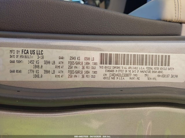 2018 DODGE DURANGO 1C4RDHAG9JC328877 Photo 8