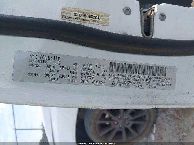 Jeep Compass 75th Anniversary 2016 1C4NJCBB3GD726280 Image 9