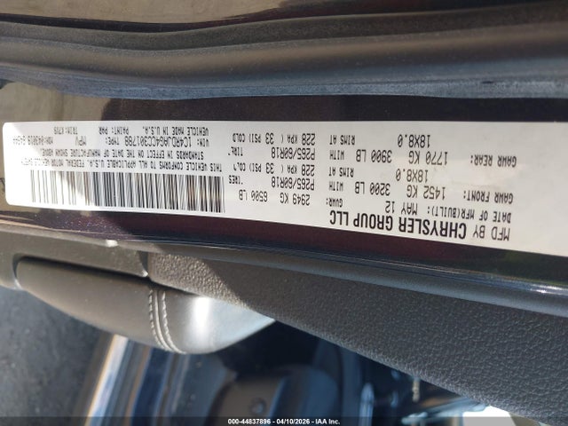 Продаж на аукціоні авто 2012 Dodge Durango Sxt, vin: 1C4RDJAG4CC301788, номер лоту: 44837896