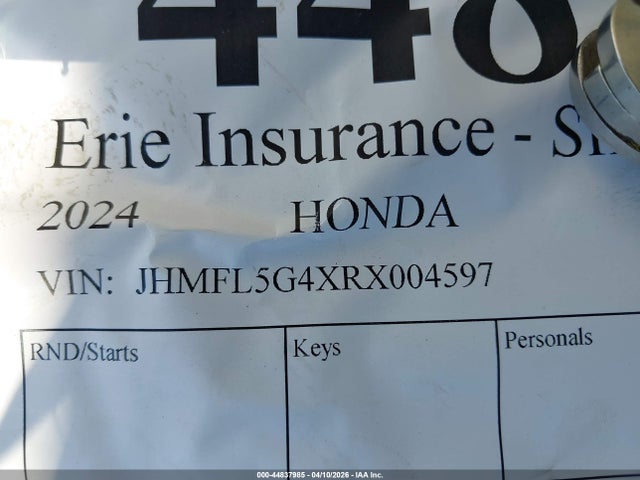 2024 Honda Civic Type R მანქანა იყიდება აუქციონზე, vin: JHMFL5G4XRX004597, აუქციონის ნომერი: 44837985