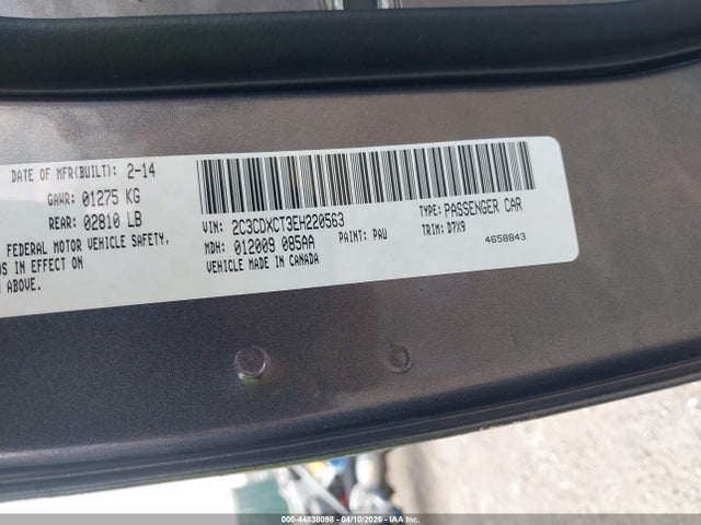 Продаж на аукціоні авто 2014 Dodge Charger R/t, vin: 2C3CDXCT3EH220563, номер лоту: 44838098