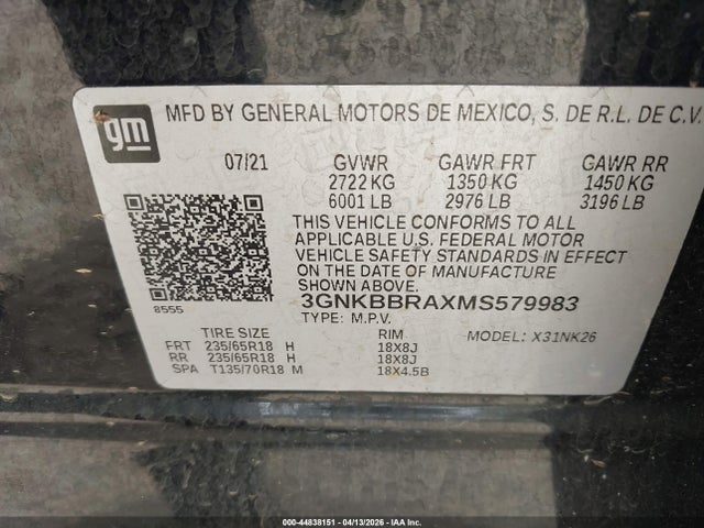 Chevrolet Blazer Fwd 1lt 2021 3GNKBBRAXMS579983 Image 9