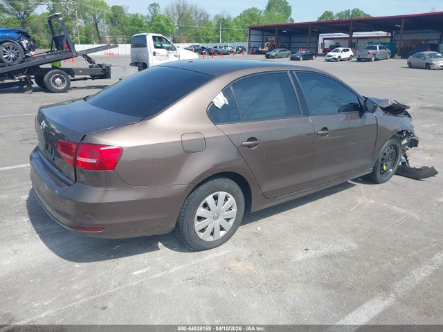 2015 Volkswagen Jetta 2.0l S მანქანა იყიდება აუქციონზე, vin: 3VW2K7AJ9FM412729, აუქციონის ნომერი: 44838169