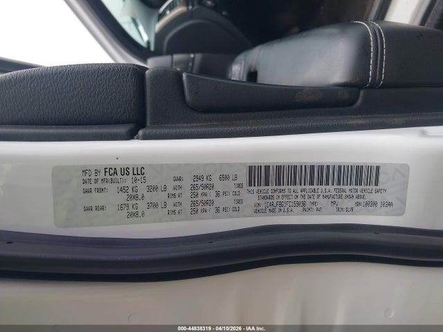 Aukcja sprzedaży 2015 Jeep Grand Cherokee Limited, vin: 1C4RJFBG1FC159036, numer aukcji: 44838319