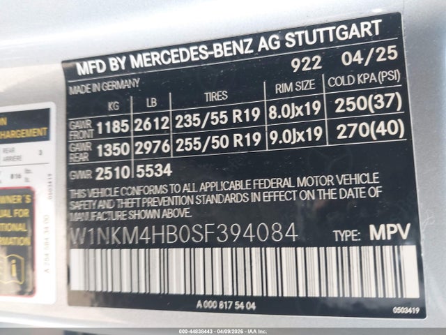 W1NKM4HB0SF394084 Mercedes-Benz Glc 300 4matic Suv