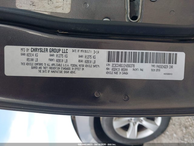 2014 Dodge Charger Se მანქანა იყიდება აუქციონზე, vin: 2C3CDXBG1EH266378, აუქციონის ნომერი: 44838623