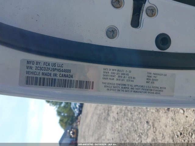 44838760 :رقم المزاد ، 2C3CDZFJ9PH544609 vin ، 2023 Dodge Challenger R/t Scat Pack مزاد بيع