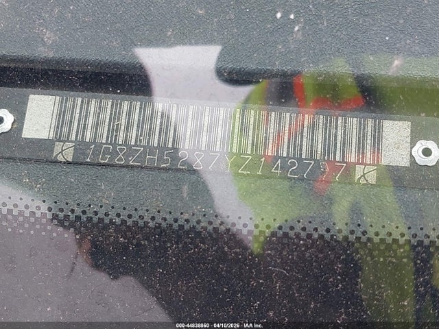 Aukcja sprzedaży 2000 Saturn Sl1, vin: 1G8ZH5287YZ142797, numer aukcji: 44838860