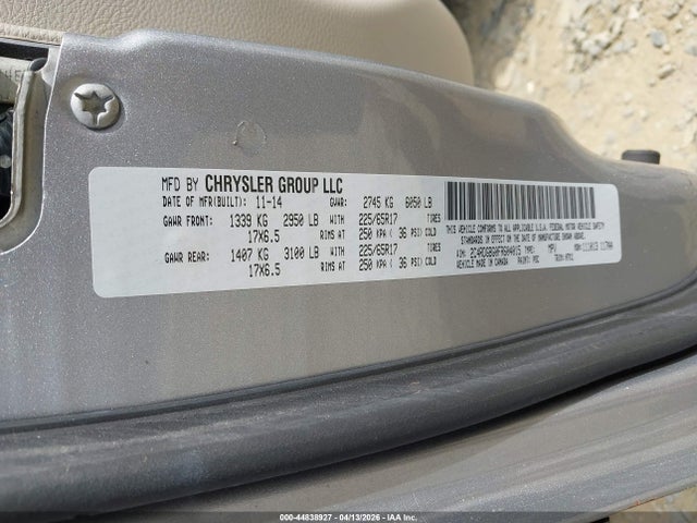 Aukcja sprzedaży 2015 Dodge Grand Caravan Se, vin: 2C4RDGBG0FR604015, numer aukcji: 44838927