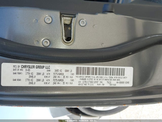 Продажа на аукционе авто 2010 Dodge Ram 1500 Slt/sport/trx, vin: 1D7RV1CT5AS118707, номер лота: 44839023