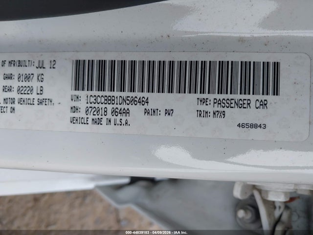 2013 CHRYSLER 200 1C3CCBBB1DN506464 Photo 8