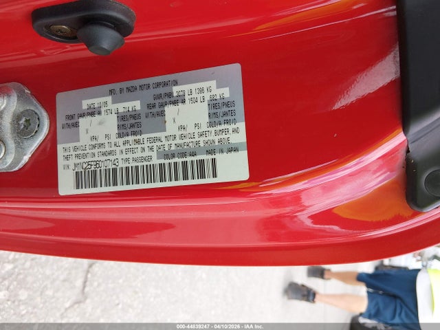 Продаж на аукціоні авто 2006 Mazda Mx-5 Sport, vin: JM1NC25F960107143, номер лоту: 44839247