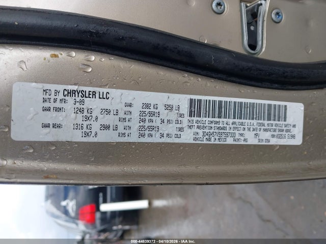 44839372 :رقم المزاد ، 3D4GH57V59T597333 vin ، 2009 Dodge Journey Sxt مزاد بيع