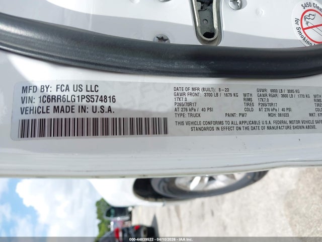 2023 RAM 1500 CLASSIC 1C6RR6LG1PS574816 Photo 8