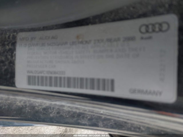 Aukcja sprzedaży 2014 Audi A7 3.0t Premium Plus, vin: WAU2GAFC1EN084333, numer aukcji: 44839550