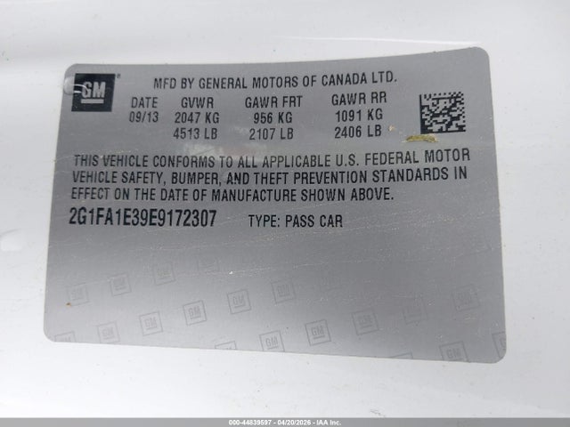 Продажа на аукционе авто 2014 Chevrolet Camaro 2ls, vin: 2G1FA1E39E9172307, номер лота: 44839597