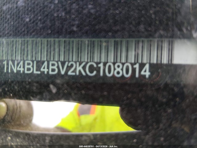 44839781 :رقم المزاد ، 1N4BL4BV2KC108014 vin ، 2019 Nissan Altima 2.5 S مزاد بيع