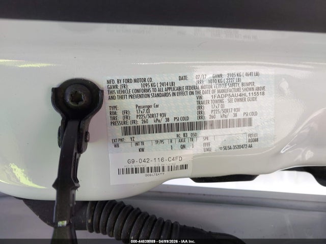 2017 FORD C-MAX HYBRID 1FADP5AU4HL115518 Photo 8