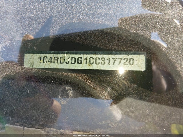 2012 Dodge Durango Crew მანქანა იყიდება აუქციონზე, vin: 1C4RDJDG1CC317720, აუქციონის ნომერი: 44839804