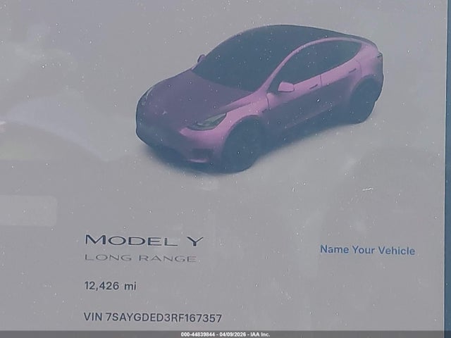 7SAYGDED3RF167357 Tesla Model Y Long Range Single Motor Rear-wheel Drive/rwd