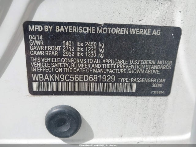 2014 BMW 550I WBAKN9C56ED681929 Photo 8