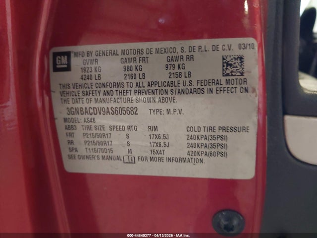 2010 CHEVROLET HHR 3GNBACDV9AS605682 Photo 8