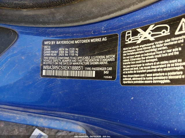 BMW 435i Xdrive 2014 WBA3R5C5XEK188851 Image 9
