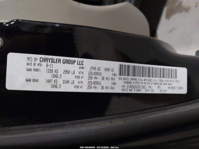 Aukcja sprzedaży 2012 Dodge Grand Caravan Crew, vin: 2C4RDGDG3CR113821, numer aukcji: 44840406