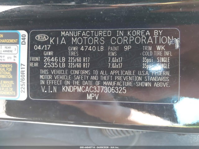 2018 KIA SPORTAGE KNDPMCAC3J7306325 Photo 8