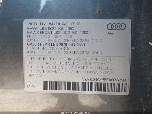 2014 AUDI Q5 WA1DGAFP6EA036293 Photo 8