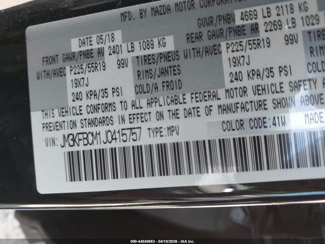 2018 MAZDA CX-5 JM3KFBCM1J0415757 Photo 8