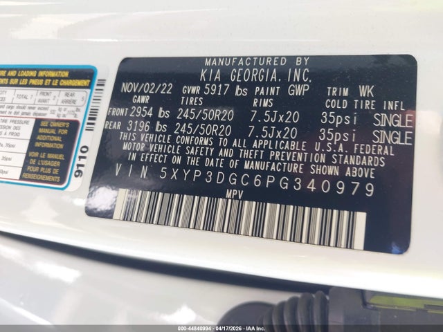 KIA Telluride Ex X-line 2023 5XYP3DGC6PG340979 Image 9
