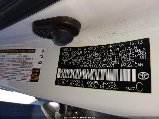 Toyota PRIUS PLUG-IN 2014 JTDKN3DP0E3053483 Image 18