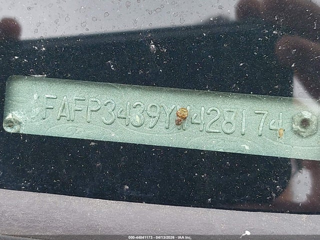 Продаж на аукціоні авто 2000 Ford Focus Se, vin: 1FAFP3439YW428174, номер лоту: 44841173