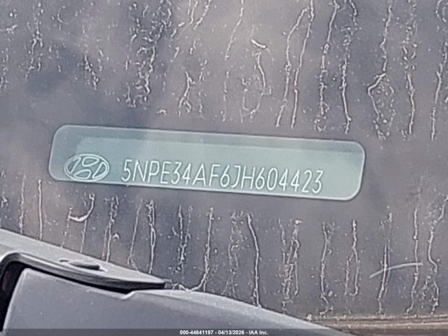5NPE34AF6JH604423 Hyundai SONATA SEL