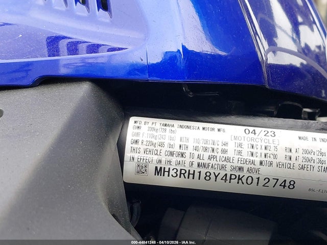 2023 YAMAHA YZFR3 MH3RH18Y4PK012748 Photo 9