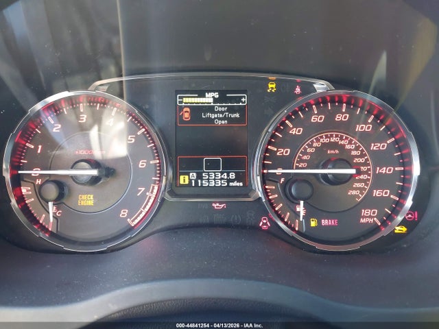 2016 Subaru Wrx მანქანა იყიდება აუქციონზე, vin: JF1VA1B60G9830709, აუქციონის ნომერი: 44841254