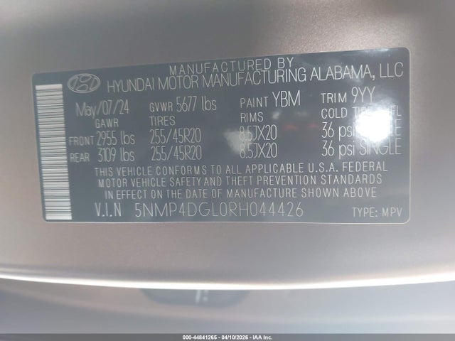 2024 HYUNDAI SANTA FE 5NMP4DGL0RH044426 Photo 8