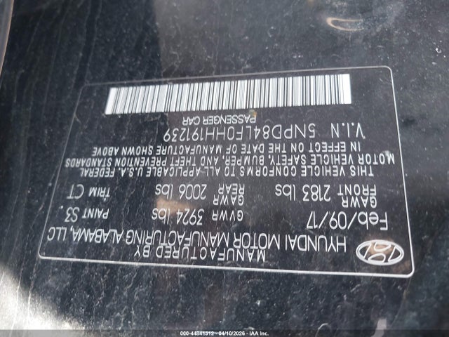 5NPD84LF0HH191239 Hyundai Elantra Value Edition