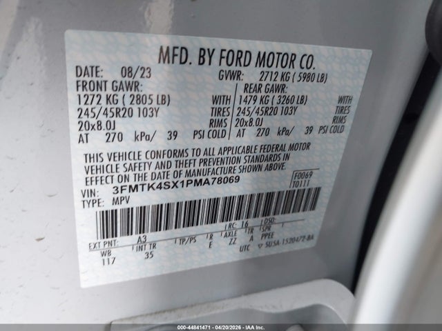 Ford Mustang Mach-e Gt 2023 3FMTK4SX1PMA78069 Image 9