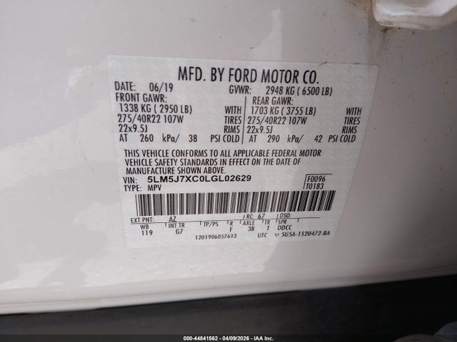 5LM5J7XC0LGL02629 Lincoln Aviator Reserve