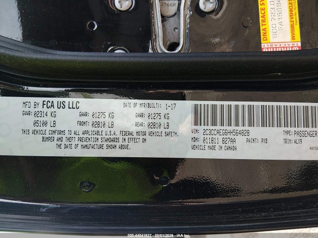 Aukcja sprzedaży 2017 Chrysler 300c, vin: 2C3CCAEG6HH564828, numer aukcji: 44841627