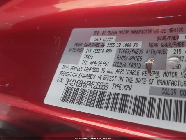 Продаж на аукціоні авто 2023 Mazda Cx-30 2.5 S Select, vin: 3MVDMBBMXPM526658, номер лоту: 44841641