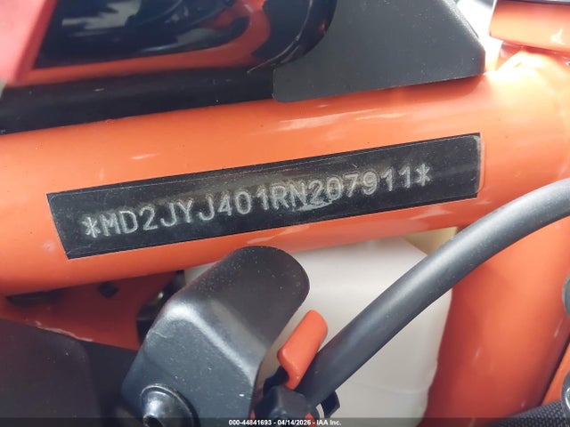 44841693 :رقم المزاد ، MD2JYJ401RN207911 vin ، 2024 Ktm 390 Rc مزاد بيع