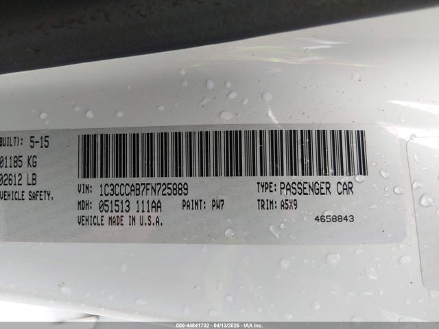 Chrysler 200 Limited 2015 1C3CCCAB7FN725889 Image 9