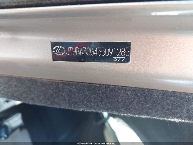 44841764 :رقم المزاد ، JTHBA30G455091285 vin ، 2005 Lexus Es 330 مزاد بيع