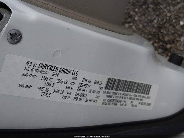 2014 Dodge Grand Caravan Se 30th Anniversary მანქანა იყიდება აუქციონზე, vin: 2C4RDGBG5ER459407, აუქციონის ნომერი: 44841822