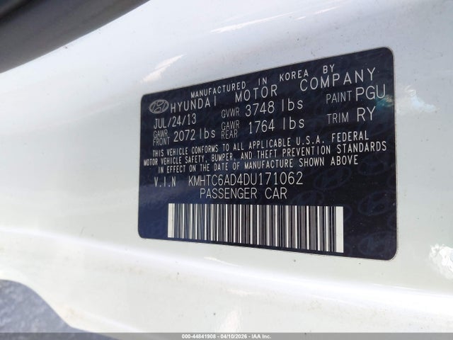 2013 HYUNDAI VELOSTER KMHTC6AD4DU171062 Photo 8