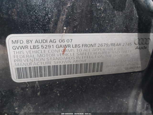 Продаж на аукціоні авто 2008 Audi A6 3.2, vin: WAUDH74F18N004877, номер лоту: 44842036